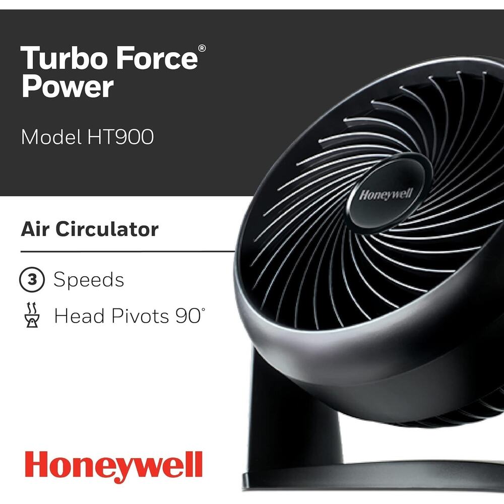 Honeywell Turboforce Fan, Ht-900, 11 Inch Fan for Table or Floor Fan Cooling Air - Picture 4 of 6